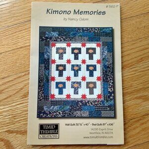 Kimono Memories Quilting Pattern: Wall or Bed Quilt - Nancy Odom
